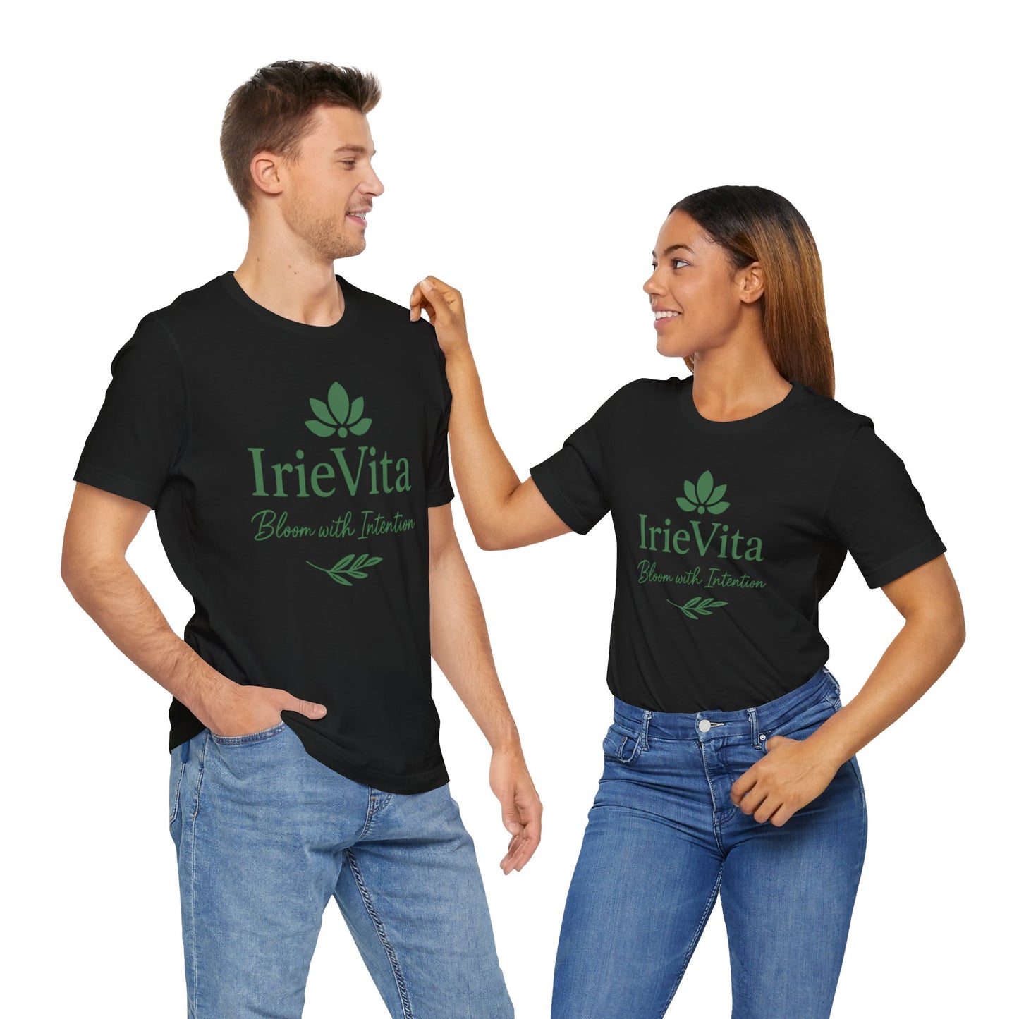 IrieVita Signature Tee – Bloom with Intention | Faith & Wellness Shirt for Mindful Living