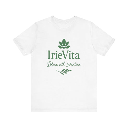 IrieVita Signature Tee – Bloom with Intention | Faith & Wellness Shirt for Mindful Living