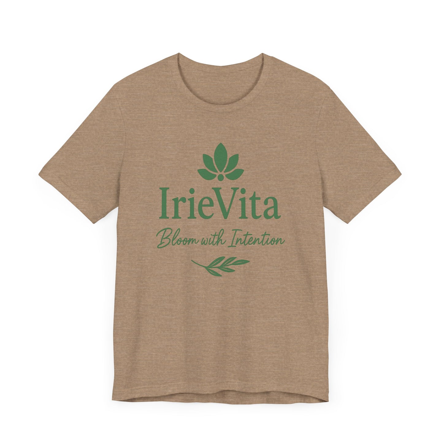 IrieVita Signature Tee – Bloom with Intention | Faith & Wellness Shirt for Mindful Living