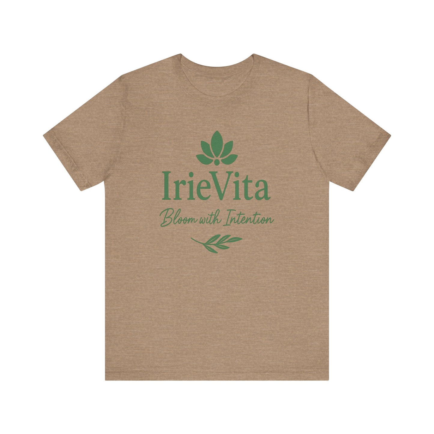 IrieVita Signature Tee – Bloom with Intention | Faith & Wellness Shirt for Mindful Living