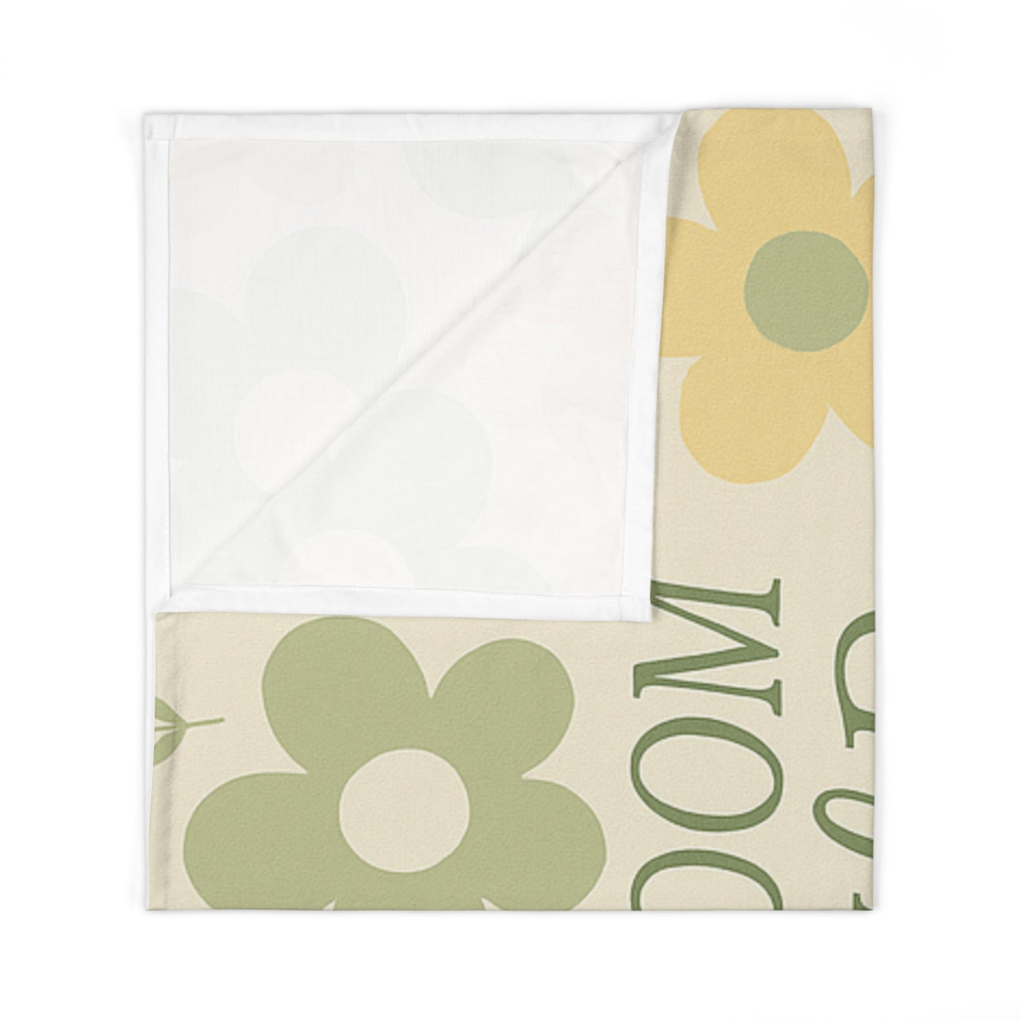 Bloom Wild + Free™ – Personalized Baby Girl Swaddle | Christian Nursery Blanket by IrieVita