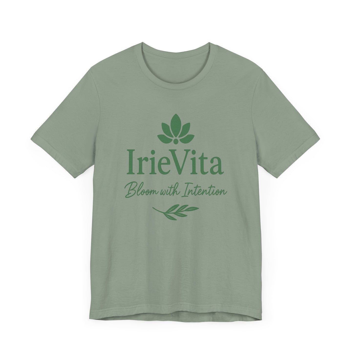 IrieVita Signature Tee – Bloom with Intention | Faith & Wellness Shirt for Mindful Living