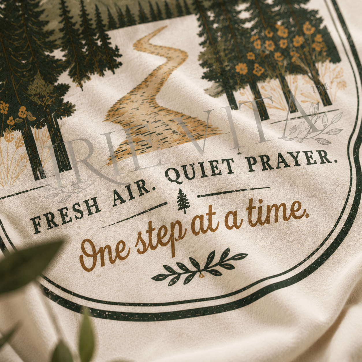 Healing Outside Shirt – Fresh Air Quiet Prayer Tee, Christian Nature Shirt, Comfort Colors Hiking Tee