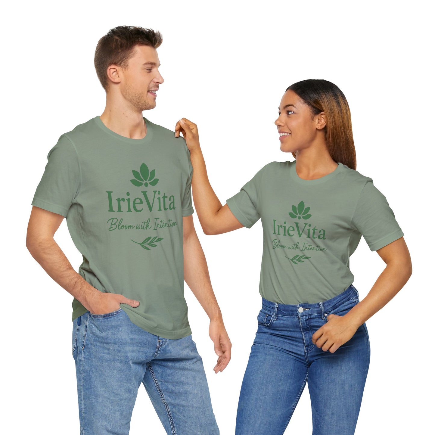 IrieVita Signature Tee – Bloom with Intention | Faith & Wellness Shirt for Mindful Living