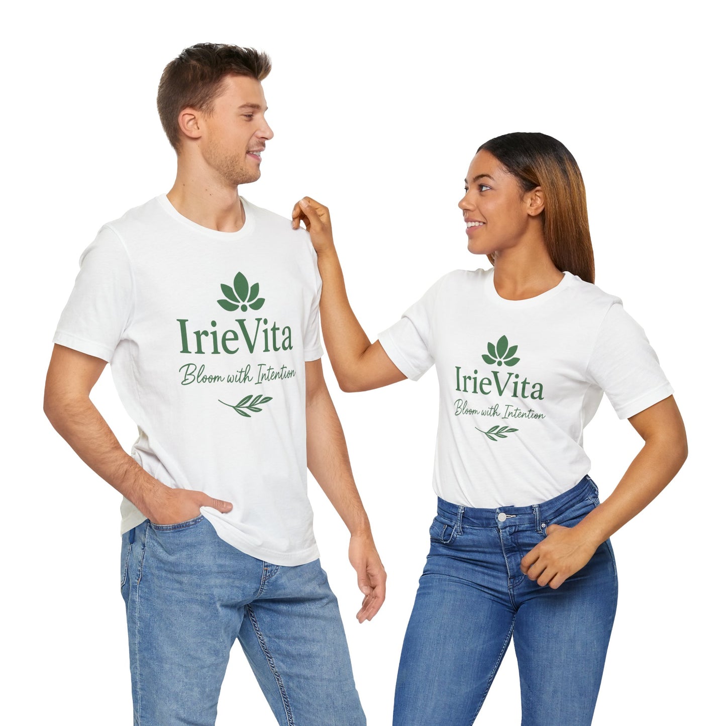 IrieVita Signature Tee – Bloom with Intention | Faith & Wellness Shirt for Mindful Living