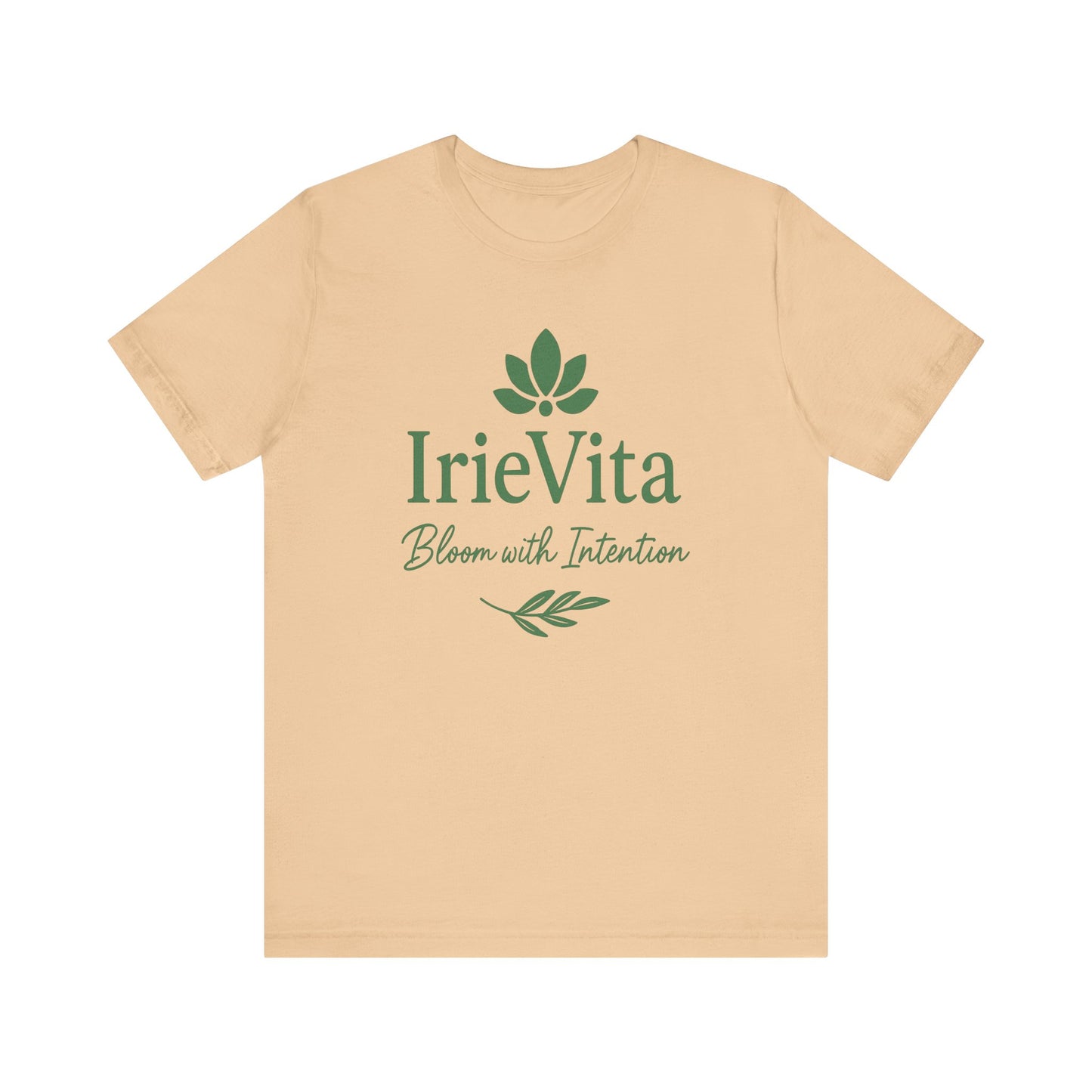 IrieVita Signature Tee – Bloom with Intention | Faith & Wellness Shirt for Mindful Living