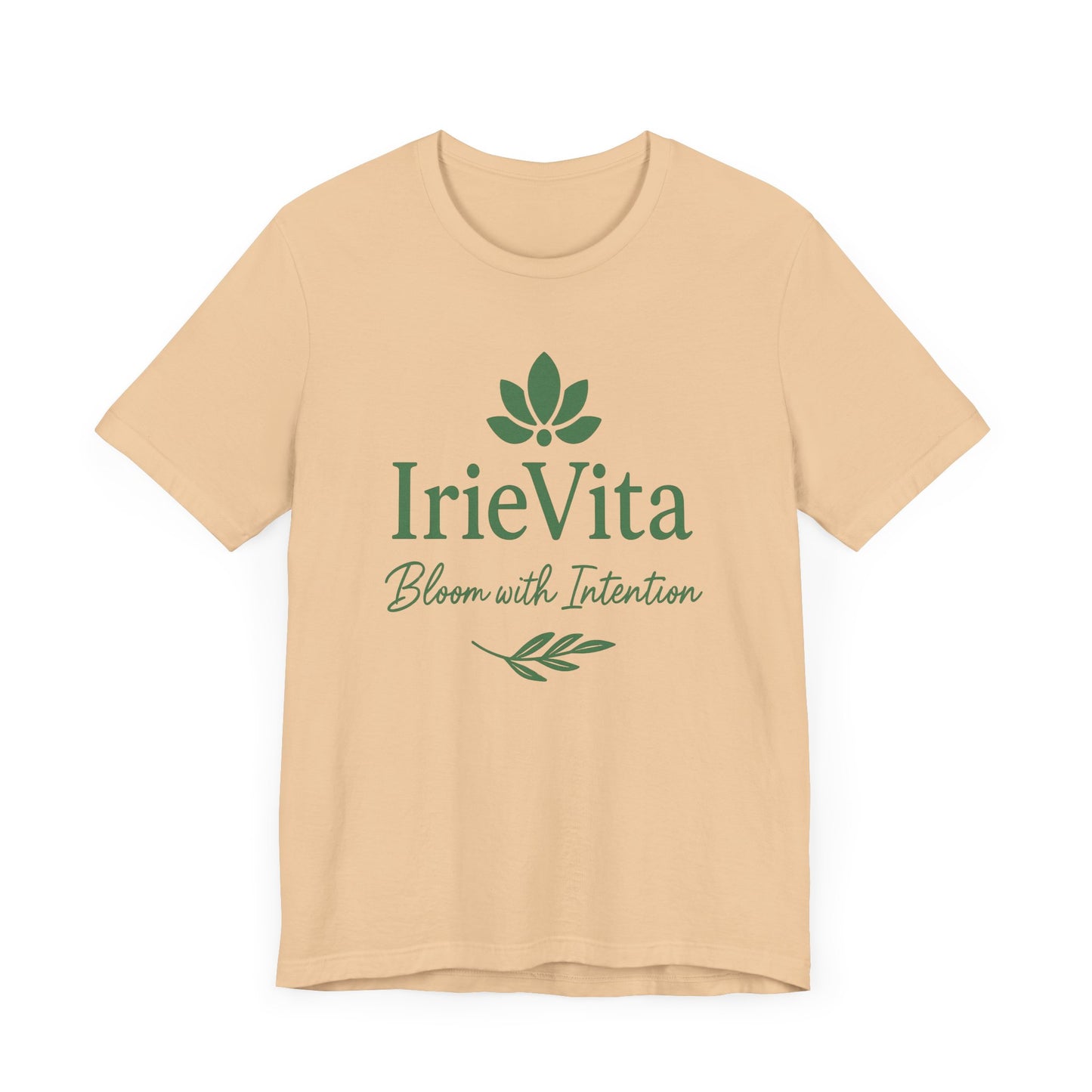 IrieVita Signature Tee – Bloom with Intention | Faith & Wellness Shirt for Mindful Living