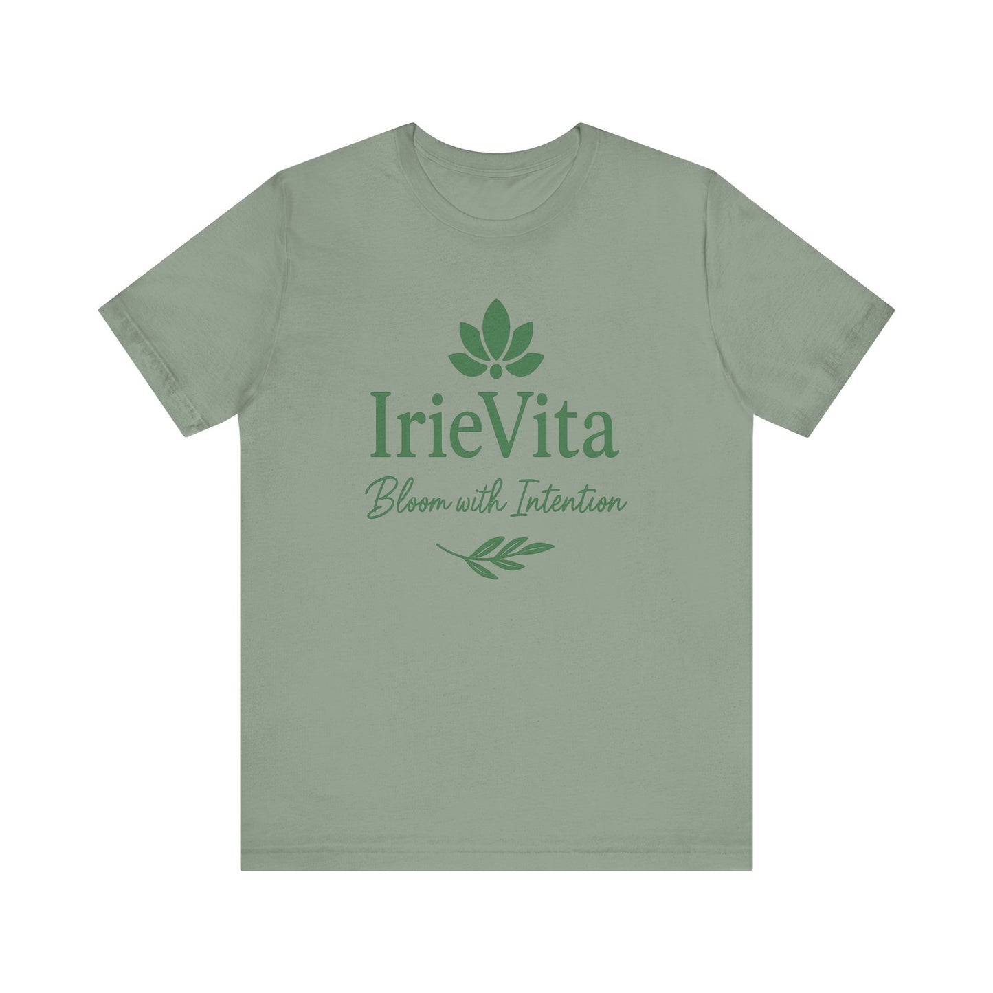 IrieVita Signature Tee – Bloom with Intention | Faith & Wellness Shirt for Mindful Living